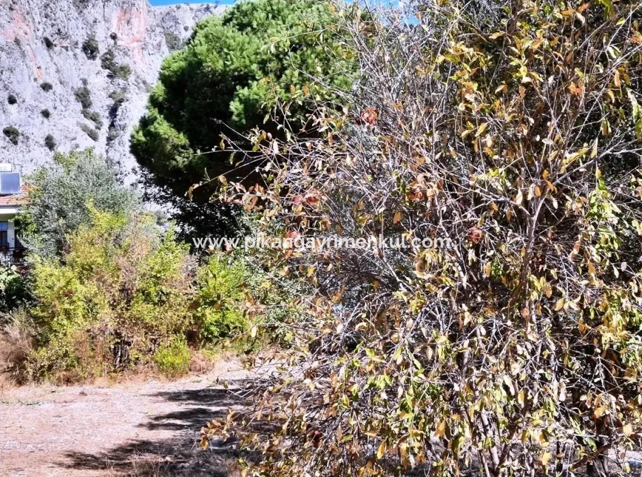 Fethiye Göcekte Freistehende Wohnung Zoning Schnäppchen Grundstück Zu Verkaufen