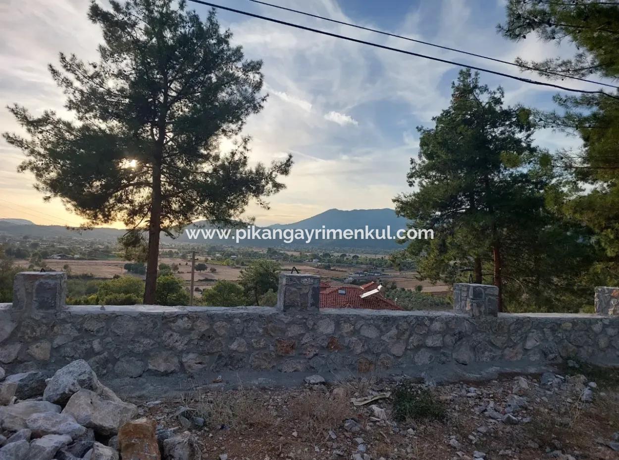 Muğla Fethiye Üzümlü, Blick Auf Die Natur, Schnäppchen 788M2 Zoniertes Grundstück Zum Verkauf