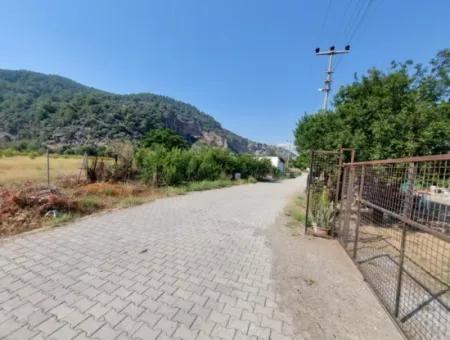 Köyceğiz Çandır Dalyan Canal Front 1000 M2 Grundstück Zum Verkauf