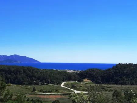 5.000 M2 Wohngrundstück Mit Vollem Meerblick In Ortaca Sarigerme Zu Verkaufen