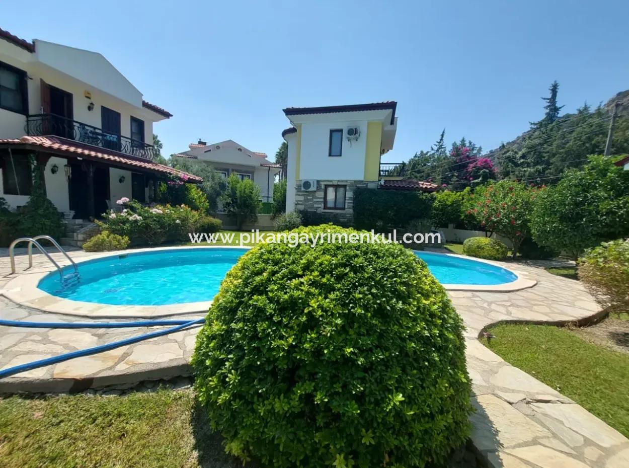 Detached Duplex With Swimming Pool For 4 Villas In Muğla Dalyanda Complex For Sale