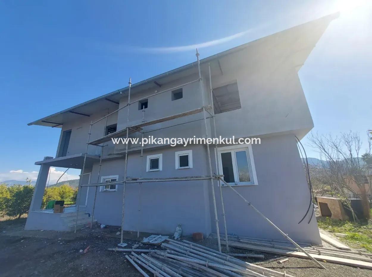 100 M2, 2 1, Brand New Apartment For Rent In Muğla Ortaca Okçular Without Furniture.