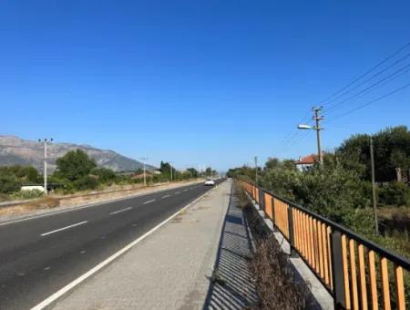 Antalya - Izmir Main Road Zero Fuel Station Suitable Net 2800M2 Commercial Zoned Land For Sale In Köyceğiz