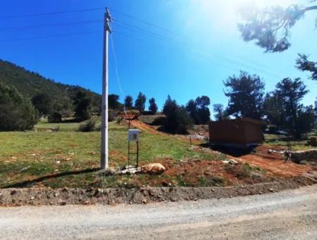 912 M2 Detached Land Suitable For Deposit In Denizli Çameli Belevi For Sale