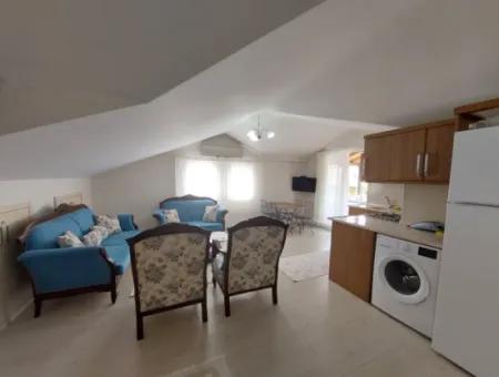 Furnished 1 1 Penthouse Apartment For Rent In The Center Of Dalyan, Mugla