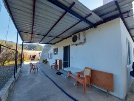 Ortaca Okçular 3 000M2 Land, 100 M2 2 1 Detached Unfurnished House For Rent