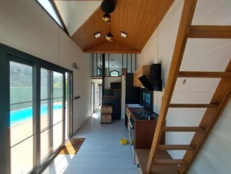 Dalyan Okçularda 220M2 Arazide 25M2 Sıfır Tiny House Ve Arsası Satılık Veya Takas