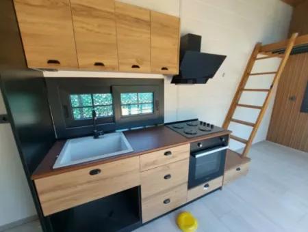 Dalyan Okçularda 220M2 Arazide 25M2  Sıfır Tiny House Ve Arsası Satılık