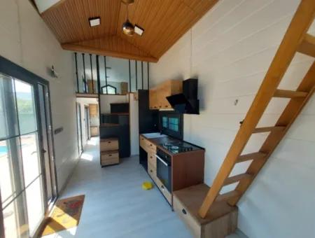 Dalyan Okçularda 220M2 Arazide 25M2  Sıfır Tiny House Ve Arsası Satılık