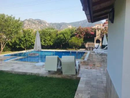 Dalyan Satılık Müstakil Havuzlu-Isı Pompalı Villa